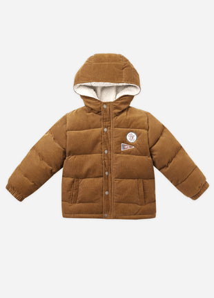 Rylee & Cru Cord Puffer Jacket || Golden