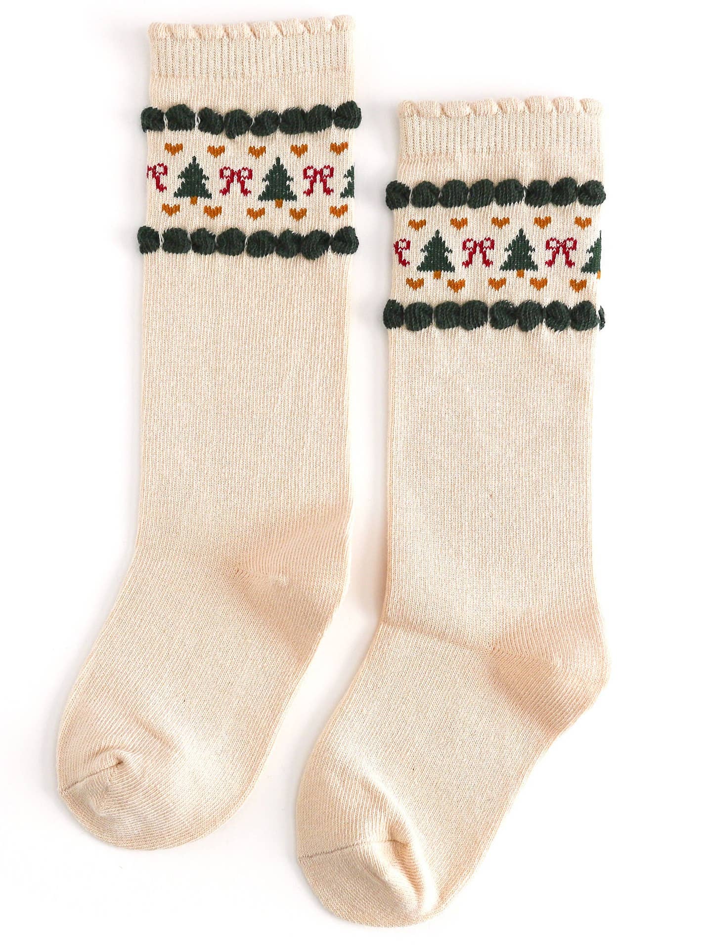 Little Stocking Co. Vanilla Fair Isle Knee High Socks
