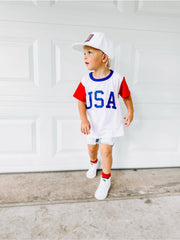 Model Wearing AK CLOTHING Company, LLC Usa-Graphic Tee