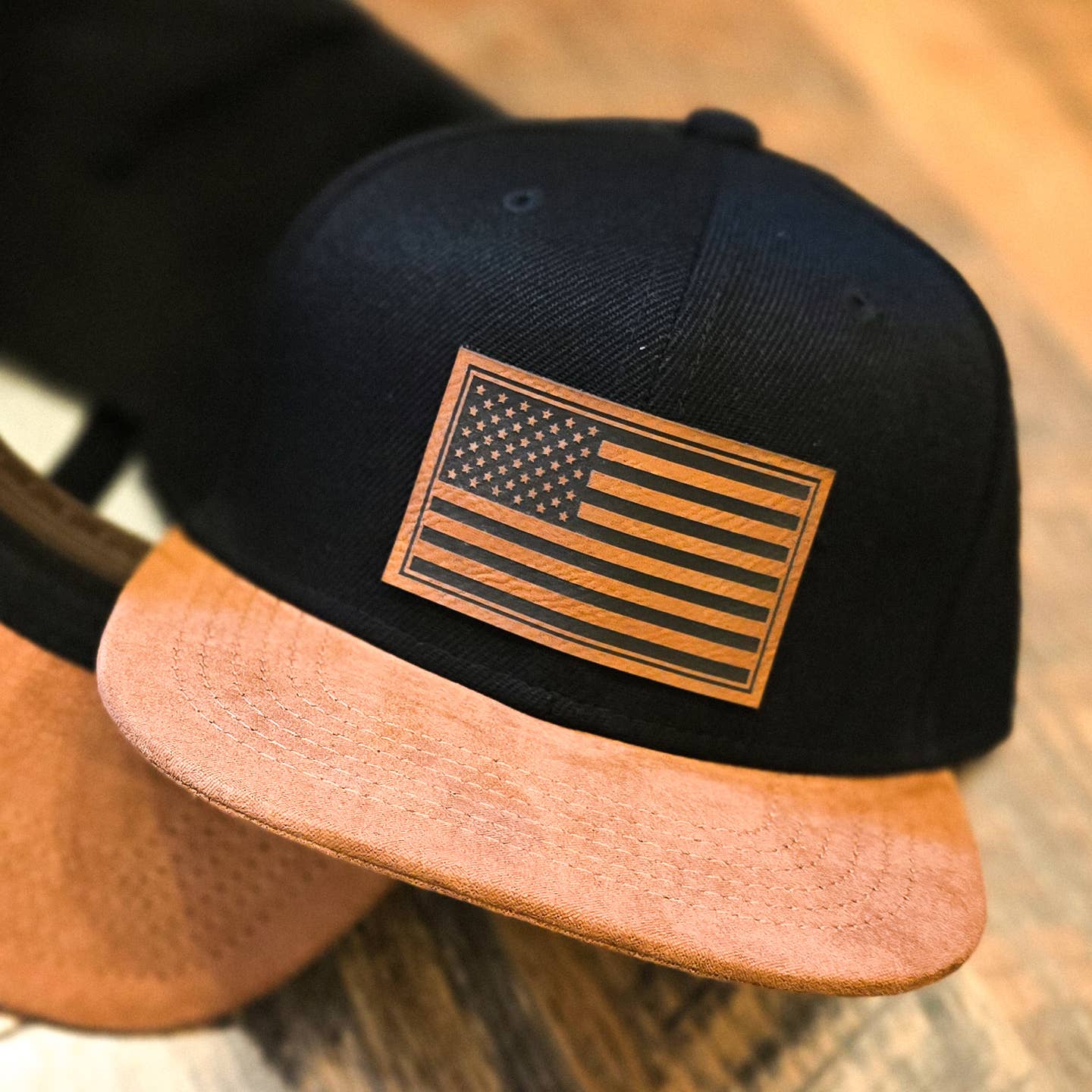 Briar & Sphinx American Flag Suede Bill