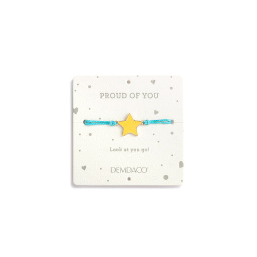 Demdaco Proud of You Turquoise Bear - 8in