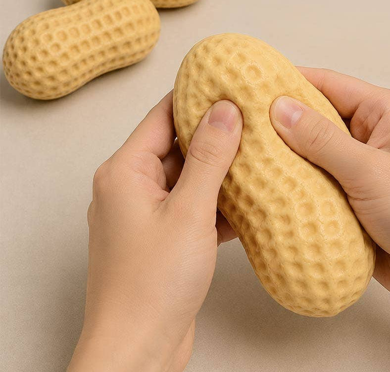 Sensibling Corp. 12PCS - Peanut Shaped Squishy Stress Relief Toy