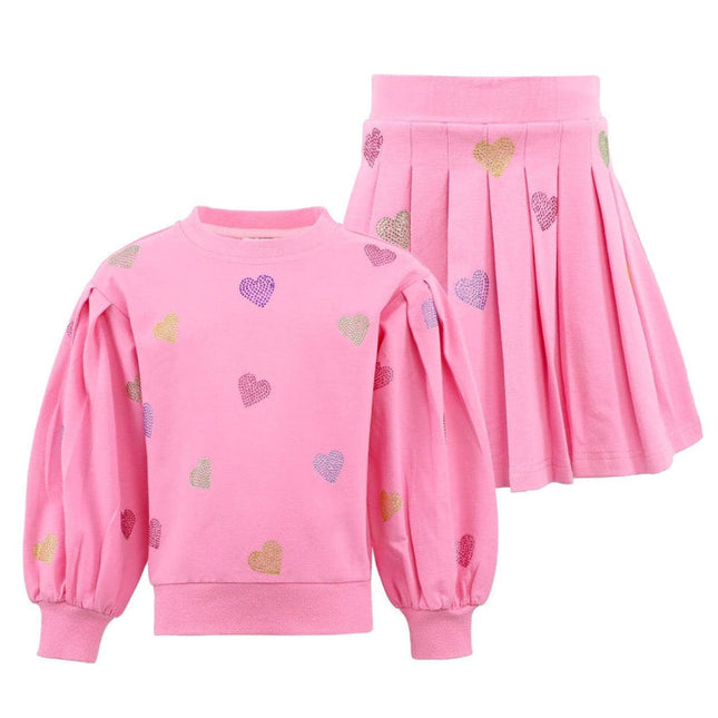Lola and The Boys Pink Sparkle Hearts Set