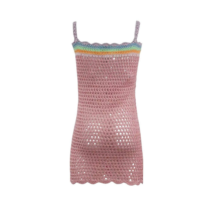 Lola And The Boys Summer Vibes Crochet Dress Back