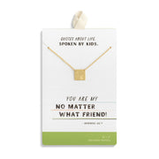 Demdaco Daisy Charm Gold Necklace 16in on packaging 