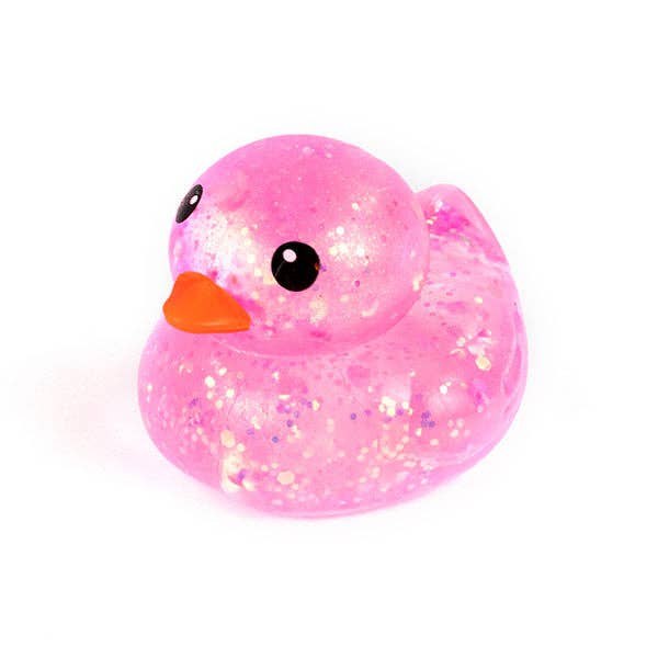 Showcase Sugah-Mals Glitter Ducks Sugar Stress Ball Squishies® Fidget Toy (1pc) Color Ships Assorted - Pink