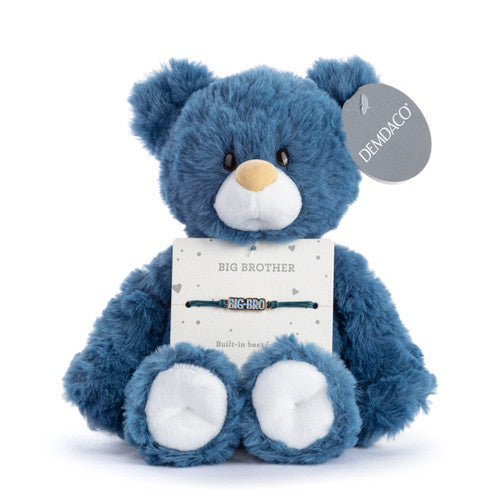 Demdaco Big Brother Navy Bear - 8in