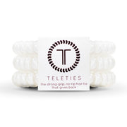 Teleties Spiral Hair Coils | Small | Coconut White Hair Ties