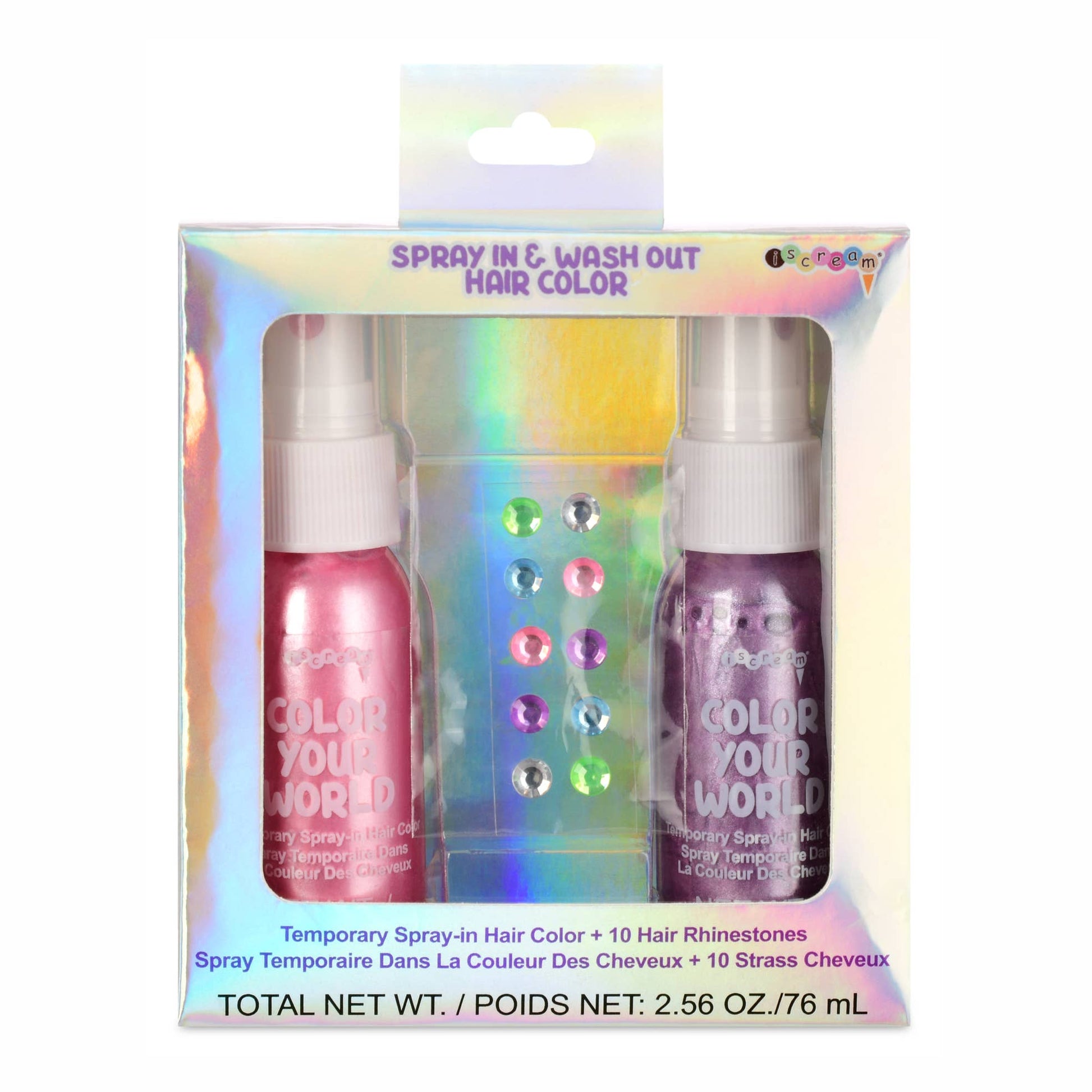 I Scream Sparkle Hair Color & Rhinestones