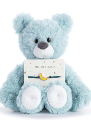 Demdaco Moon and Back Blue Bear - 8in