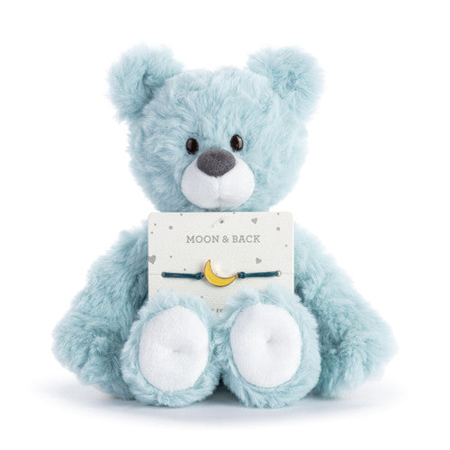 Demdaco Moon and Back Blue Bear - 8in