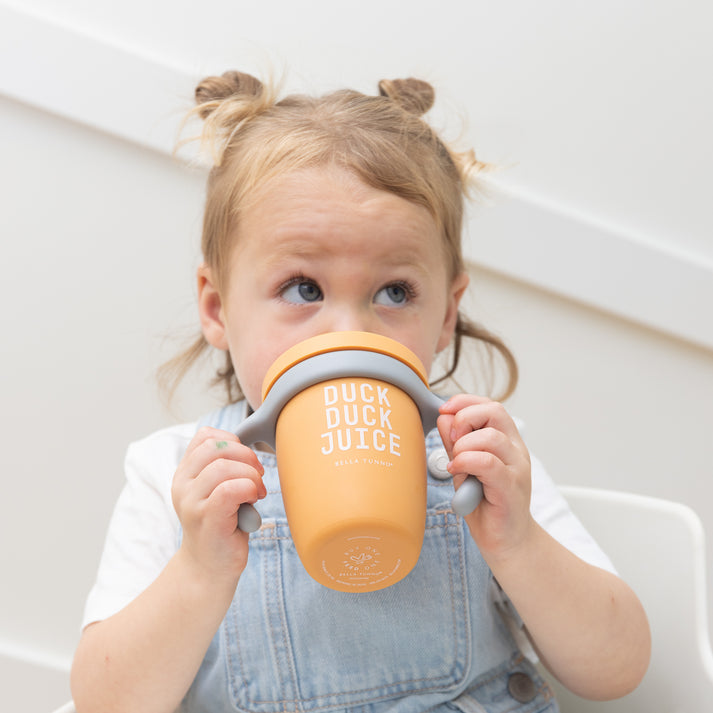 Model Using Bella Tunno Duck Duck Juice Happy Sippy Cup