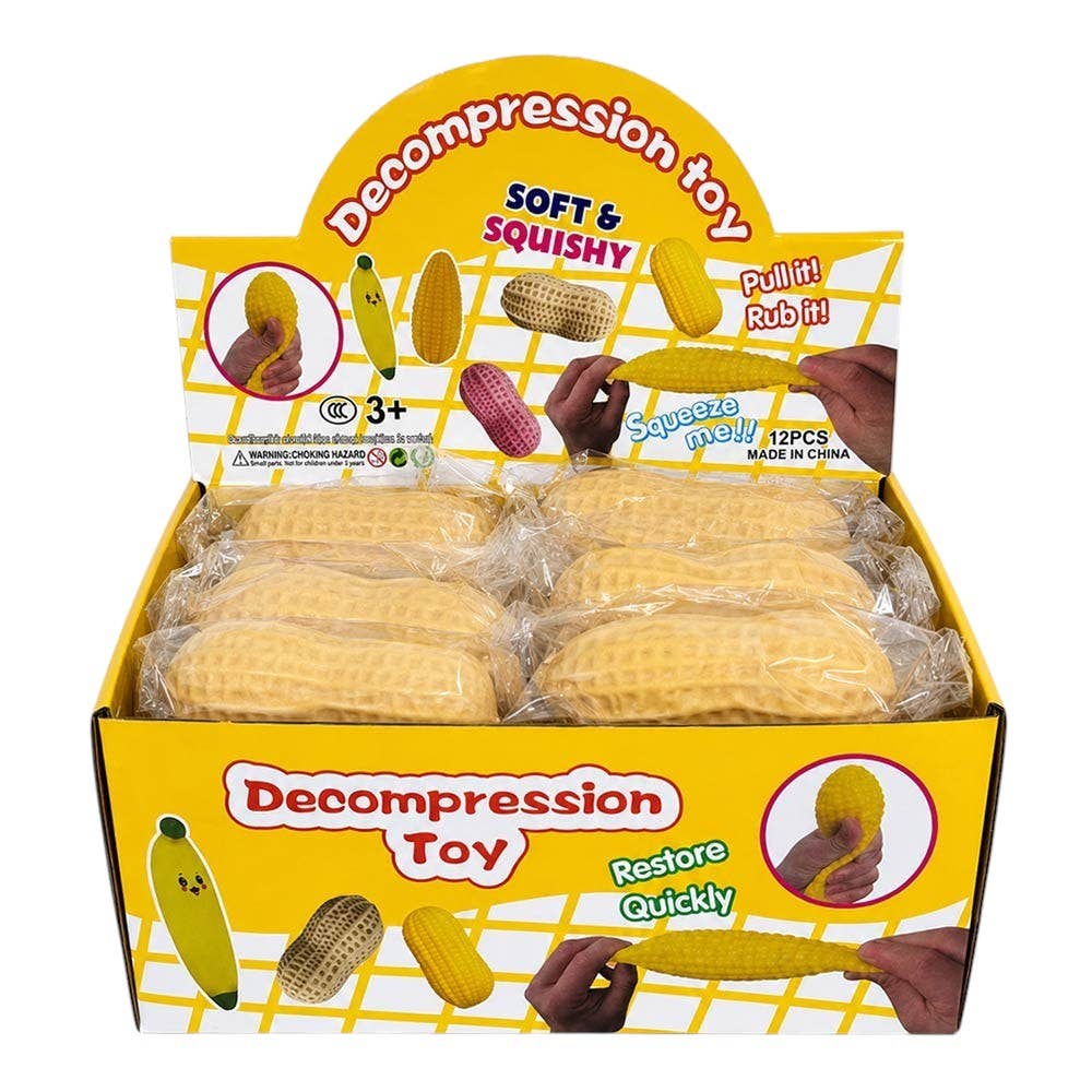 Sensibling Corp. 12PCS - Peanut Shaped Squishy Stress Relief Toy