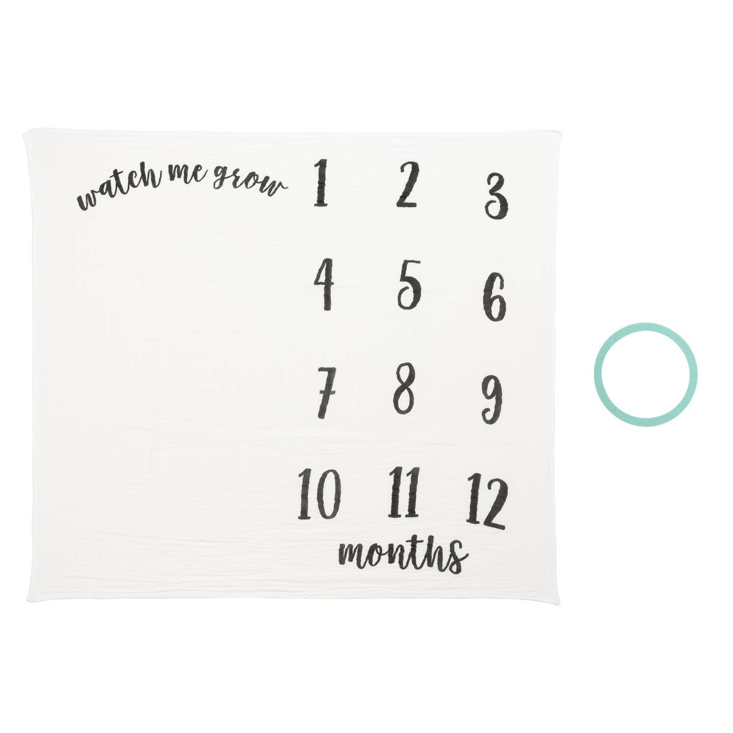 Kate & Milo Baby Monthly Milestone Blanket, Photo Prop