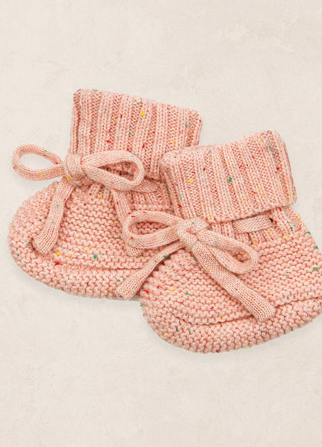 Lou Lou & Company Knit Booties - Petal Speckle