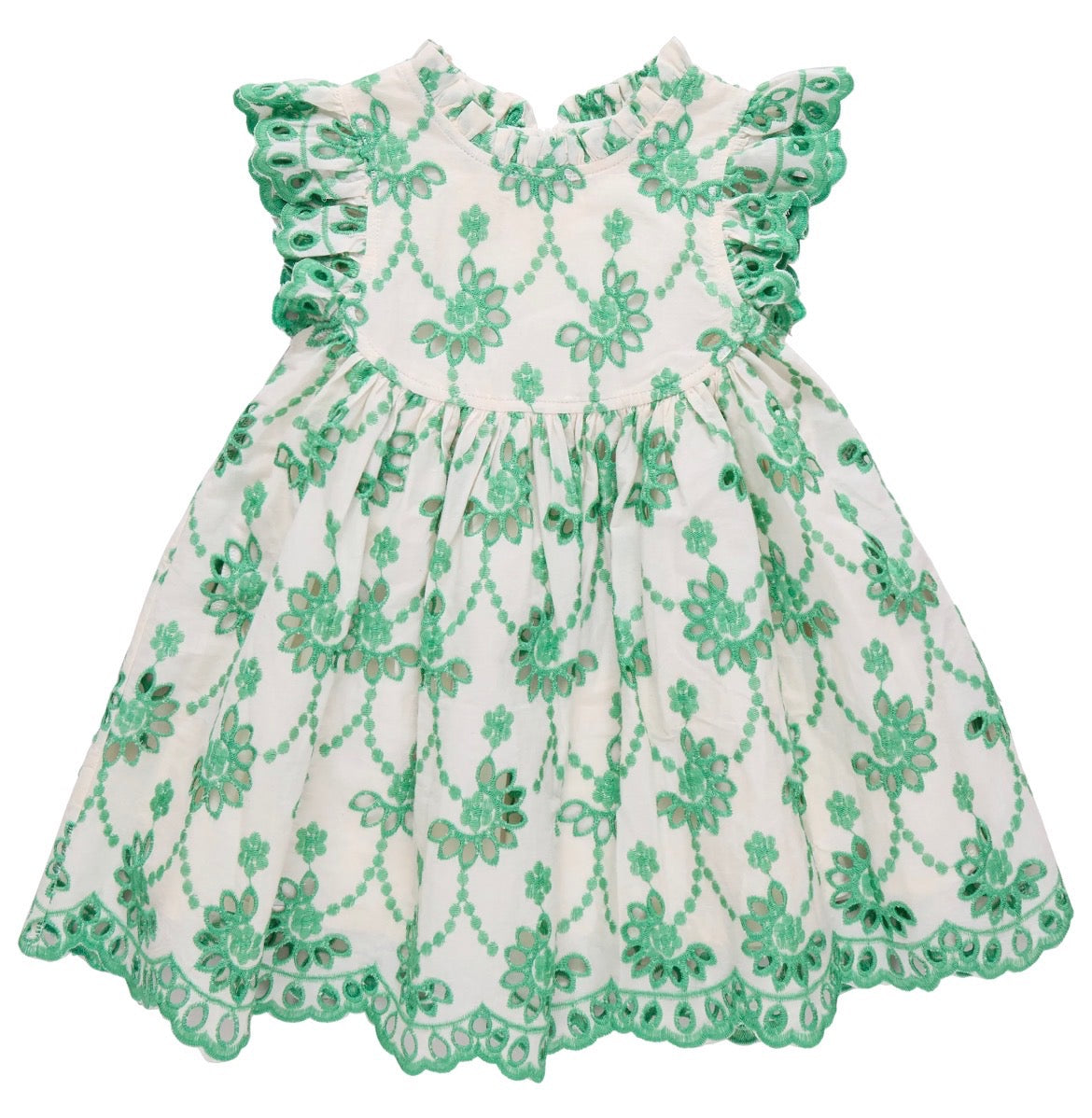 Pink Chicken Girls Cynthia Dress - Kelly Green