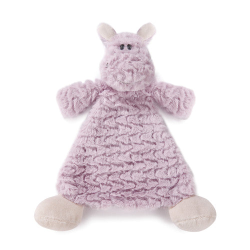 Demdaco Harlow Hippo Rattle Blankie