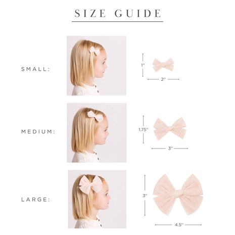 Lou Lou & Company Tulle Bow Size Chart