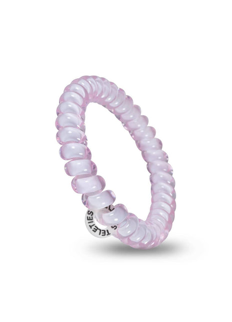 Teleties Spiral Hair Coils | Small | Rose Water Pink Hair Ties