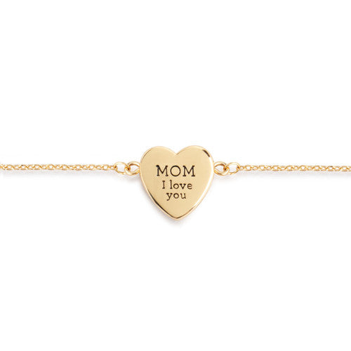 Demdaco Art Heart Bracelet - Mom, I Love You