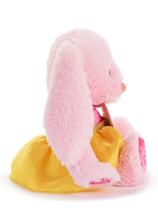 Demdaco Pink Bunny + Dance Necklace - 9in