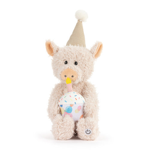 Demdaco Piggy Wigg The Mechanical Singing Birthday Pig Front