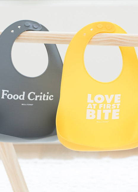 Bella Tunno Love at First Bite + Food Critic Wonder Bib Set