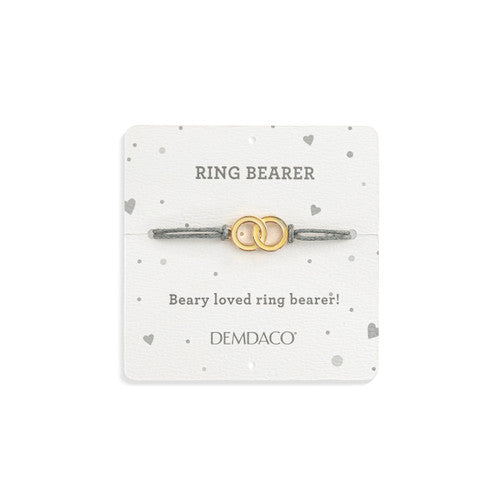 Demdaco Ring Bearer Gray Bear - 6in Bracelet 