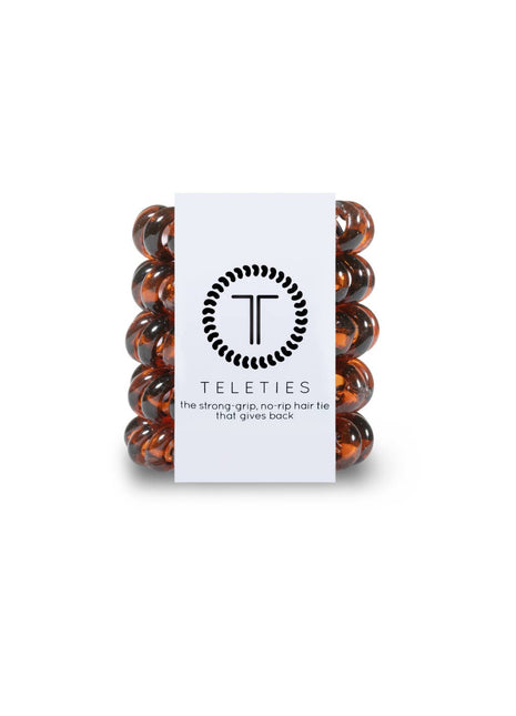 Teleties Spiral Hair Coils | Tiny | Tortoise Hair Ties