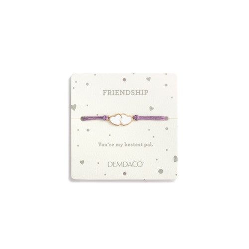 Demdaco Friendship Purple Bear - 8in Bracelet