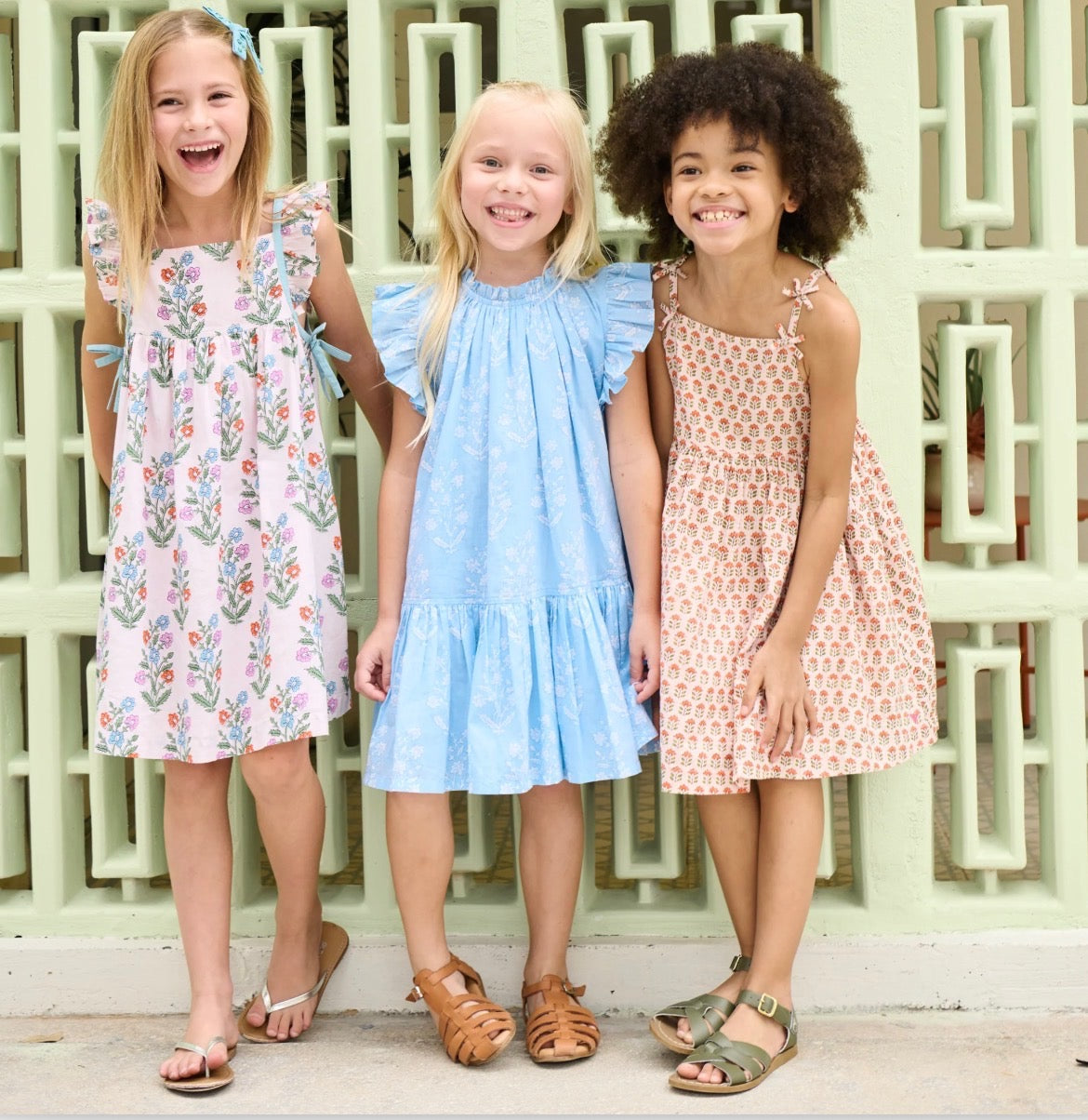 Models Wearing Pink Chicken Tia Dress - Pink Prairie