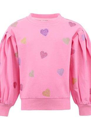 Lola and The Boys Pink Sparkle Hearts Set Top