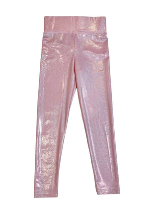 Lola & The Boys Pink Shimmer Leggings