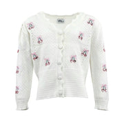 Lola And The Boys Cherry on Top Cardigan Front