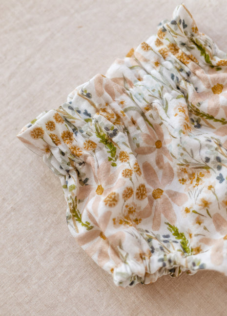 PETITE EvelinaApparel Baby bloomers / Ivory & Blush Flowers