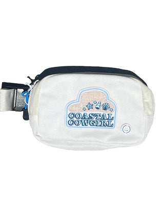 Becco Belt Bag - Cream with patches