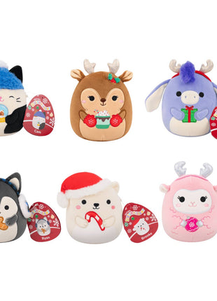 License 2 Play Toys Squishmallows 5" Holiday Plush Asst in 12pc Display