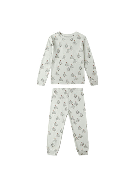 Organic Long Sleeve Pajama Set || Trees