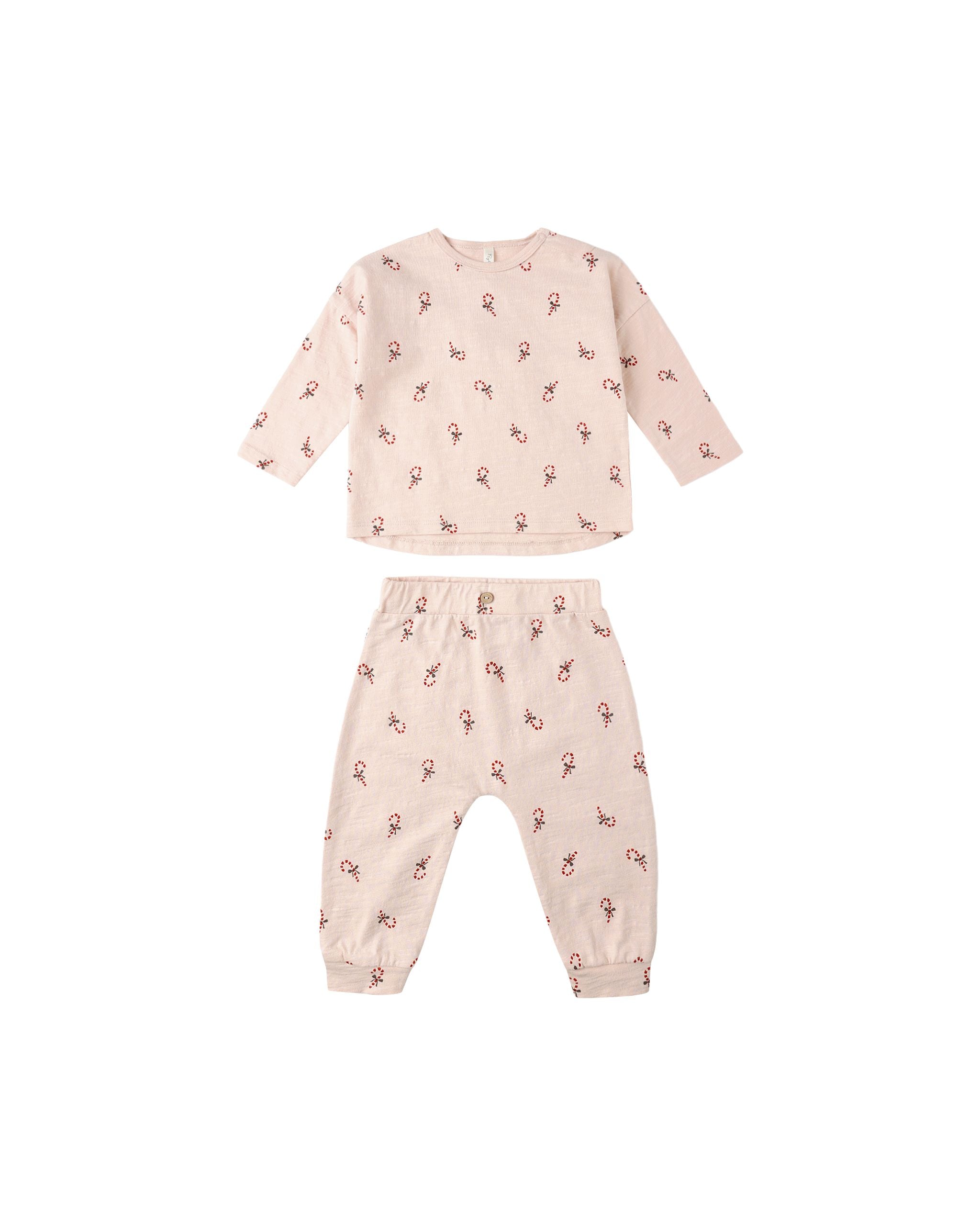 Rylee + Cru Long Sleeve Tee + Pant || Candy