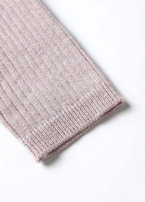 Quincy Mae Rib Knit Peplum Top || Lilac Details