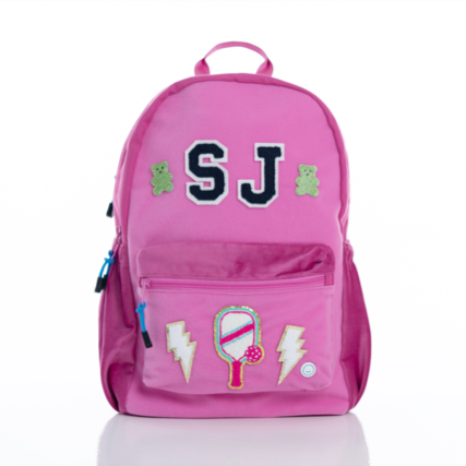 Becco Bags Large Becco Backpack – Strawberry Moon (with patches)