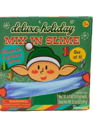 ToySmith Toysmith Deluxe Holiday Mix-in Slime, Stocking Stuffer