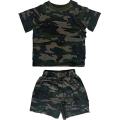 Lola and The Boys Camo Rocker Short Set