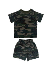 Lola and The Boys Camo Rocker Short Set