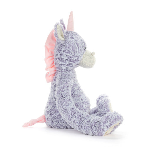 Demdaco Heartful Hugs Unicorn Anxiety Stuffed Animal 14" Side View