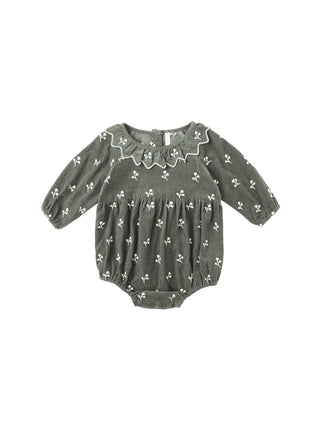 Rylee & Cru Freya Romper || Blossom Embroidery Front