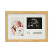 Kate & Milo Hospital Id Bracelet, Photo & Sonogram Frame, Natural