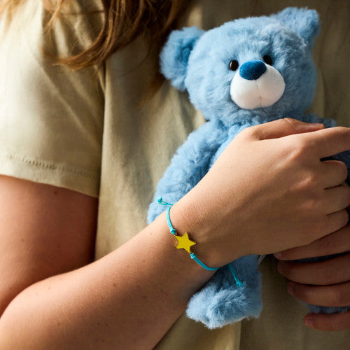 Demdaco Proud of You Turquoise Bear - 8in