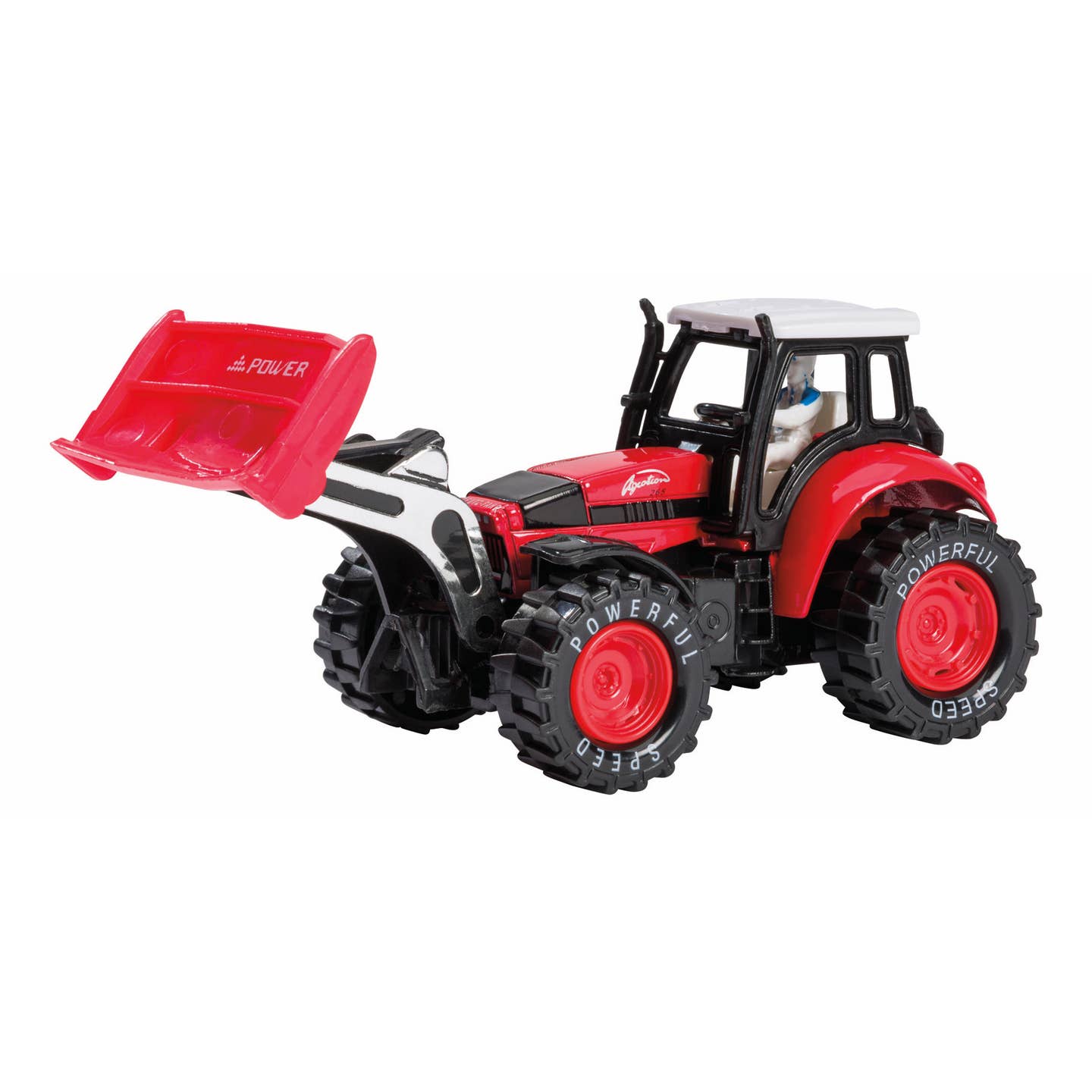 Toysmith Rollin' Scoop Tractor-Toy Tractor, Farm Toys, Die Cast - Red