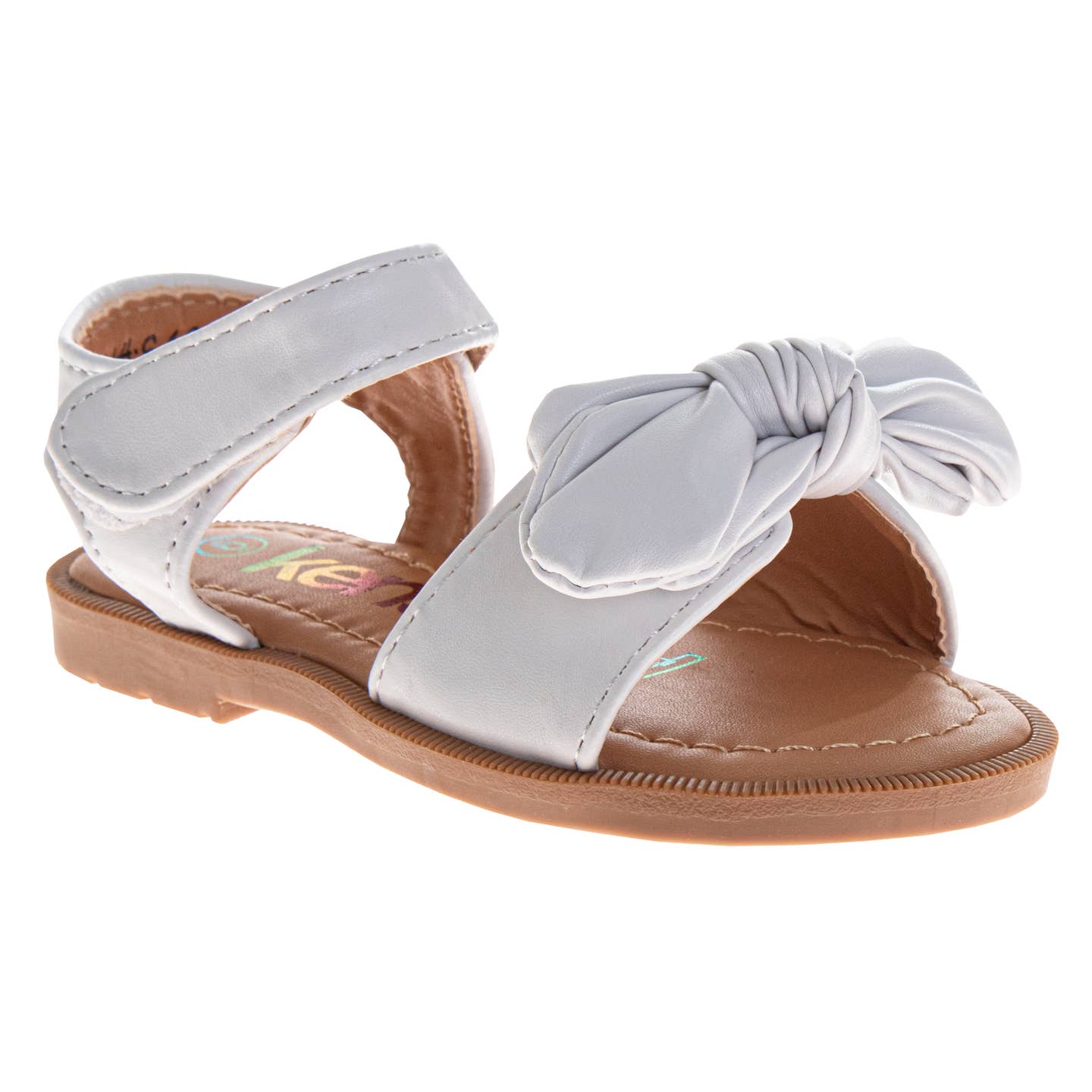 Josmo Shoes Inc. Kensie Girl Toddler Bow Flat Sandals Dress Shoes (Toddler)